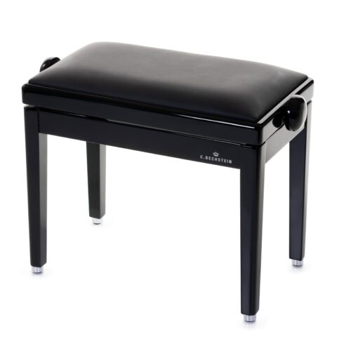 banquette-bechstein-cuir-noir Banquette Premium - Noir Brillant