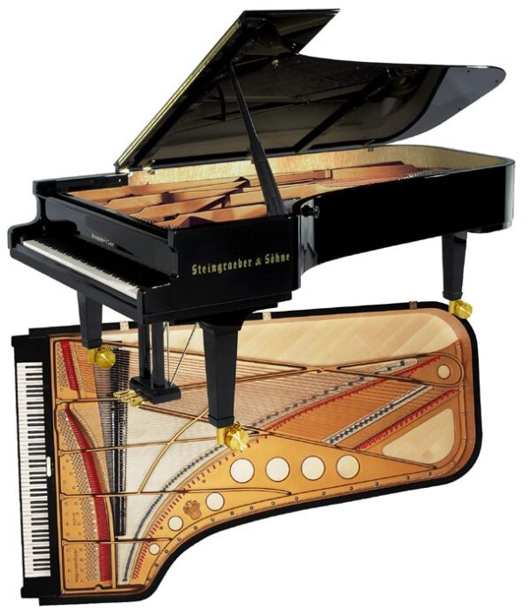 Piano acoustique à queue STEINGRAEBER & SÖHNE E-272 Noir Brillant Piano acoustique à queue STEINGRAEBER & SÖHNE E-272 Noir Brillant