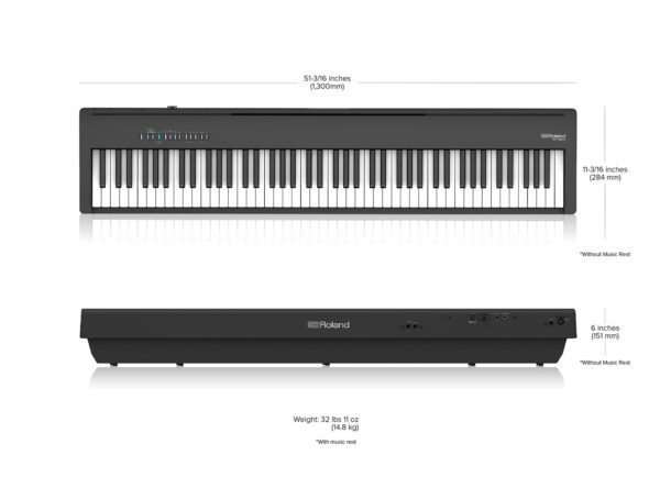 Piano numérique portable ROLAND FP30X Noir Mat Piano numérique portable ROLAND FP30X Noir Mat