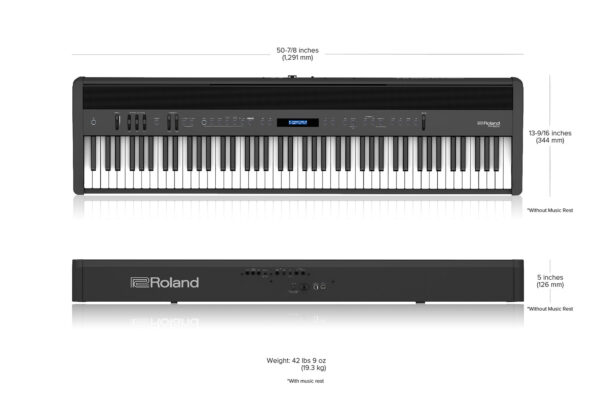 Piano numérique portable ROLAND FP60X Noir Mat Piano numérique portable ROLAND FP60X Noir Mat