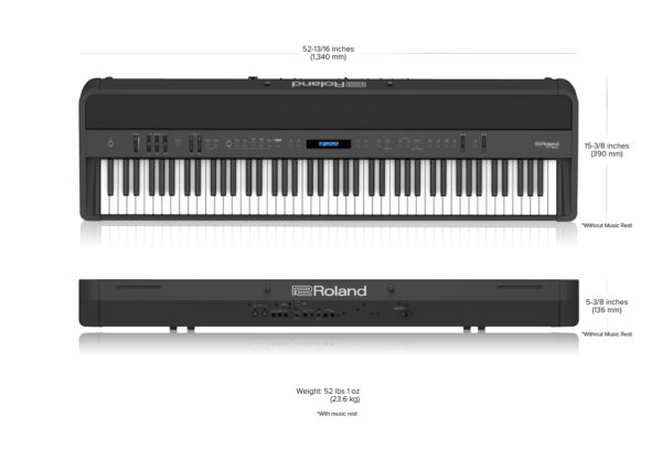 Piano numérique portable ROLAND FP90X Noir Mat Piano numérique portable ROLAND FP90X Noir Mat