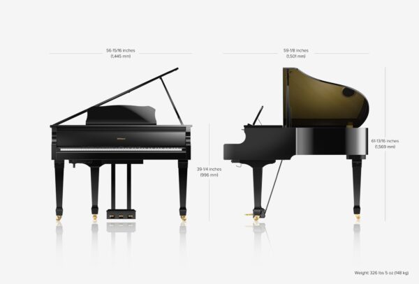 Piano numérique à queue ROLAND GP609 Noir Brillant Piano numérique à queue ROLAND GP609 Noir Brillant