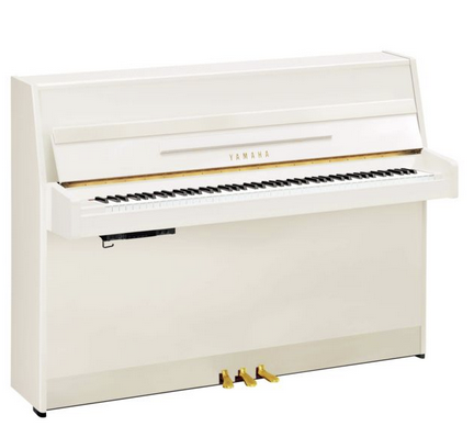 Piano acoustique droit YAMAHA B1 blanc Brillant transacoustic et silencieux Piano acoustique droit YAMAHA B1 blanc Brillant transacoustic et silencieux