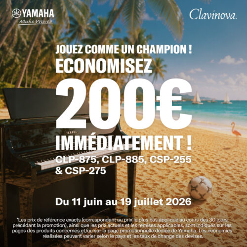 Clavinova remise juillet 2026 - Pianos Parisot
